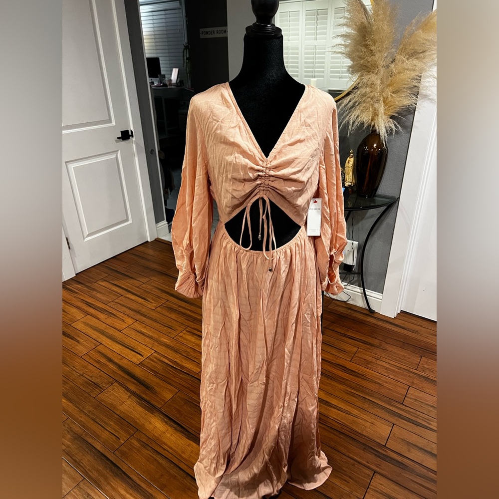 Beautiful open front maxi dress